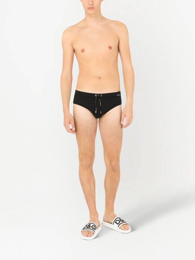 Dolce & Gabbana High waist zwembroek Zwart