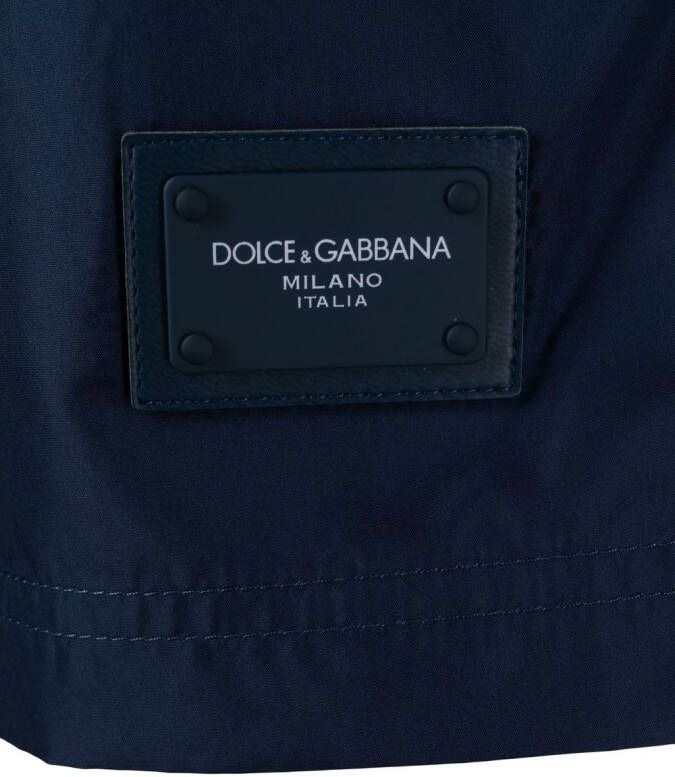 Dolce & Gabbana Zwembroek met logopatch Blauw