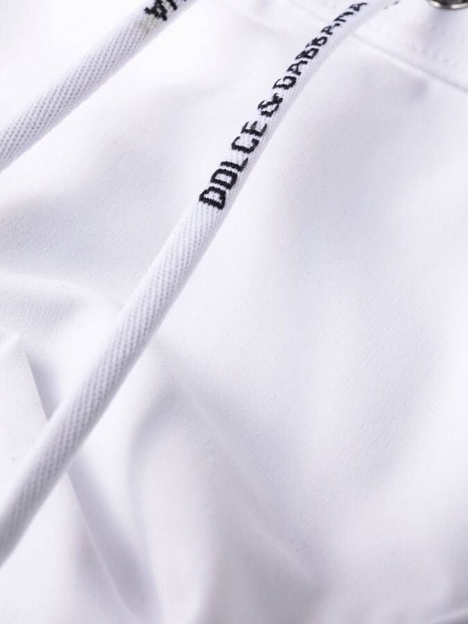 Dolce & Gabbana Zwembroek met logoplakkaat Wit