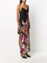 Dolci Follie Jurk met verenprint Zwart - Thumbnail 3