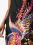 Dolci Follie Jurk met verenprint Zwart - Thumbnail 5