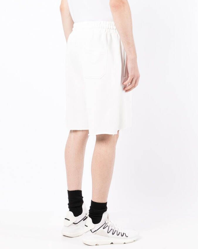 DOMREBEL Shorts met geborduurd logo Wit