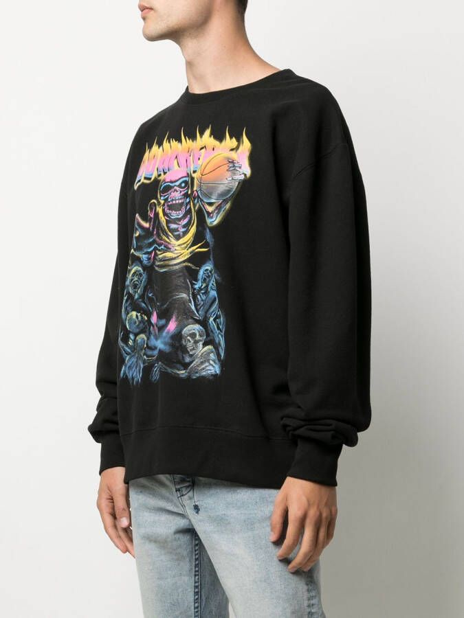 DOMREBEL Sweater met print Zwart