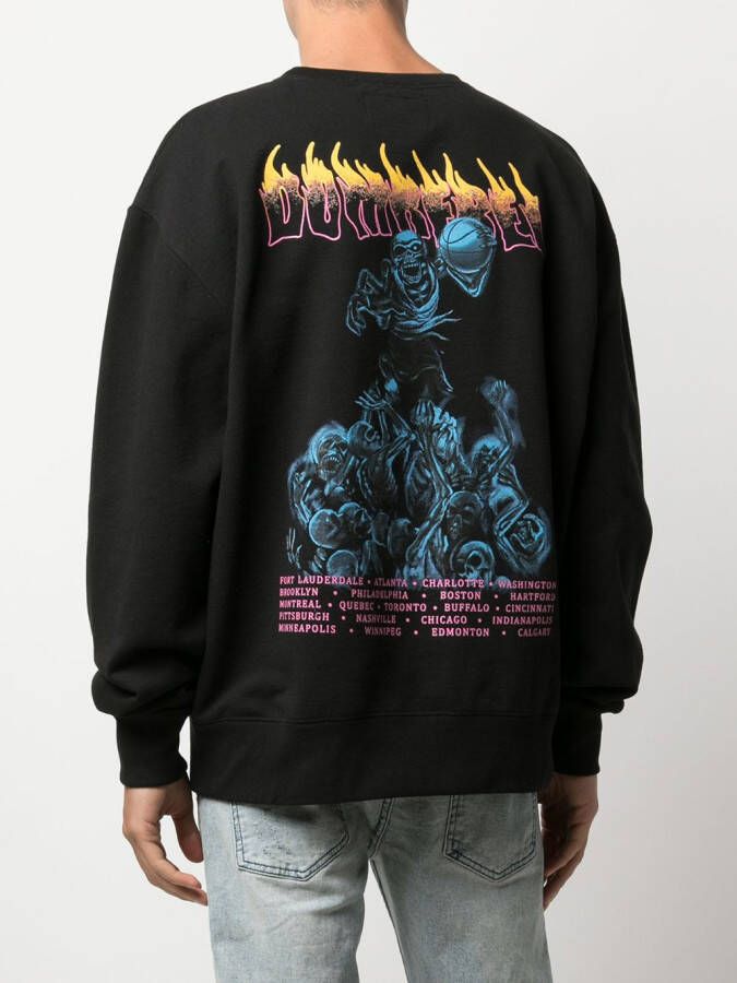DOMREBEL Sweater met print Zwart