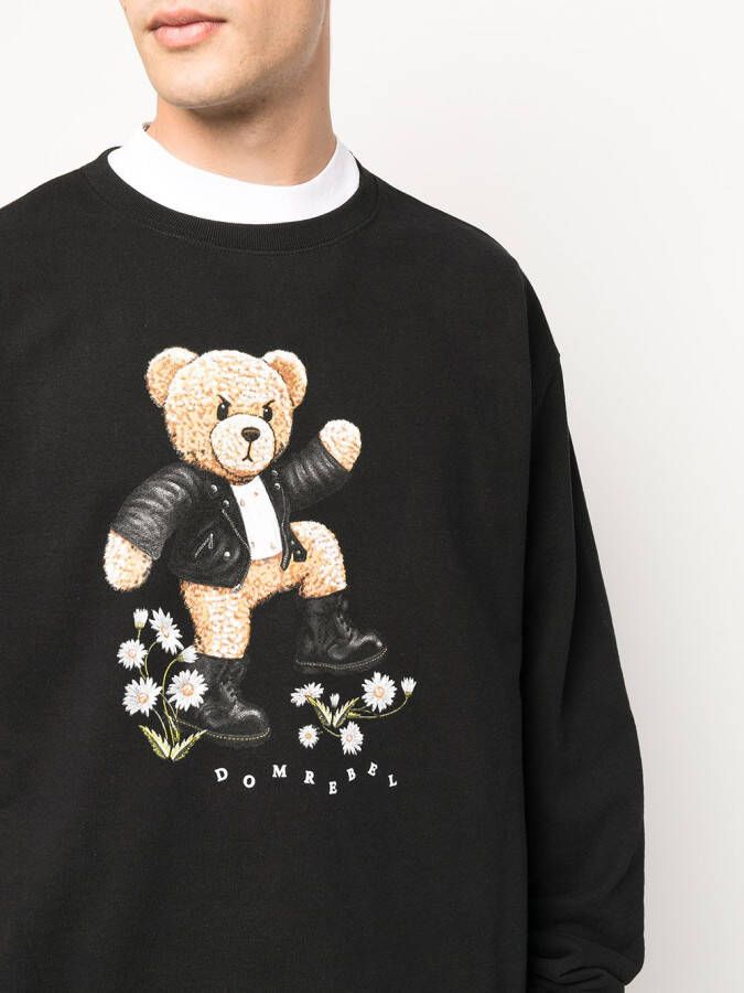 DOMREBEL Sweater met print Zwart