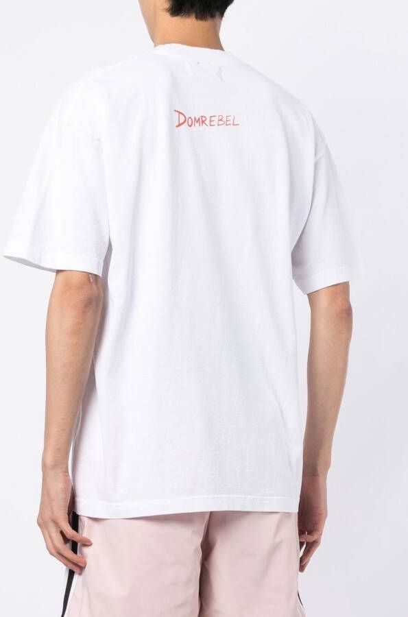DOMREBEL T-shirt met print Wit