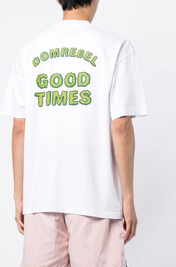 DOMREBEL T-shirt met print Wit