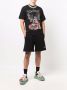 DOMREBEL Trainingsshorts met geborduurd logo Zwart - Thumbnail 2