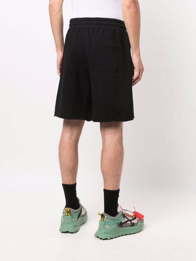 DOMREBEL Trainingsshorts met geborduurd logo Zwart