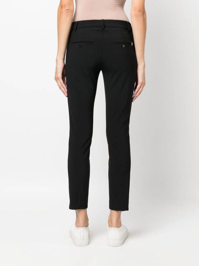 DONDUP Broek met contrasterende zakken Zwart