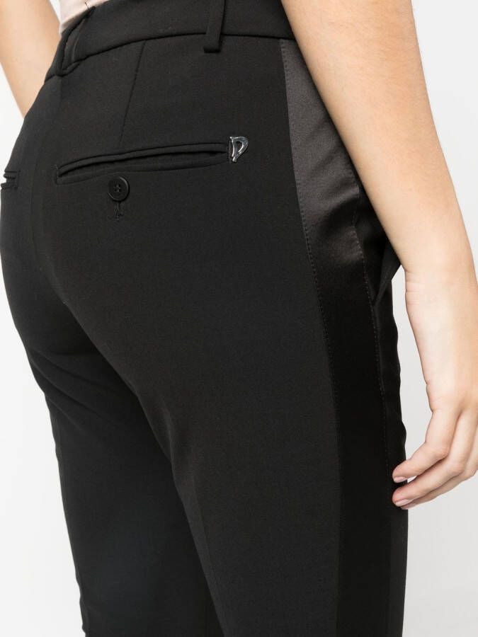 DONDUP Broek met contrasterende zakken Zwart