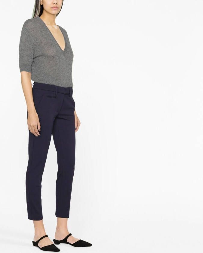 DONDUP Cropped broek Blauw