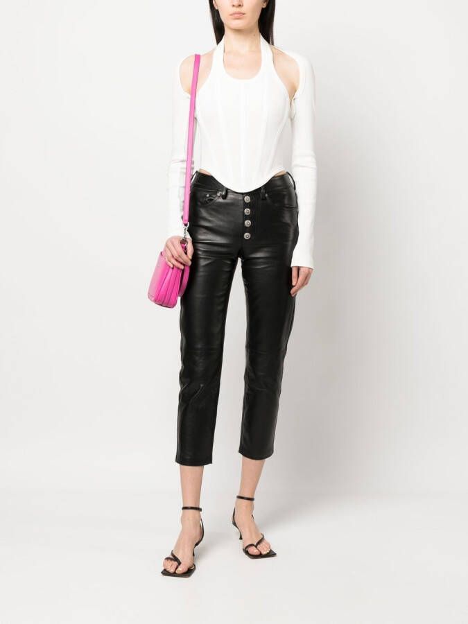 DONDUP Cropped broek Zwart