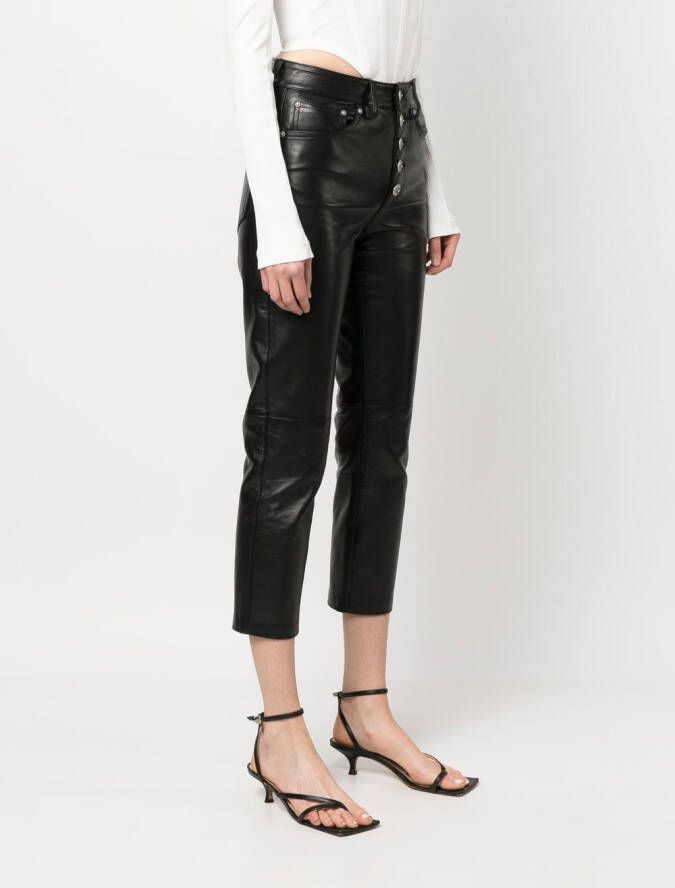 DONDUP Cropped broek Zwart
