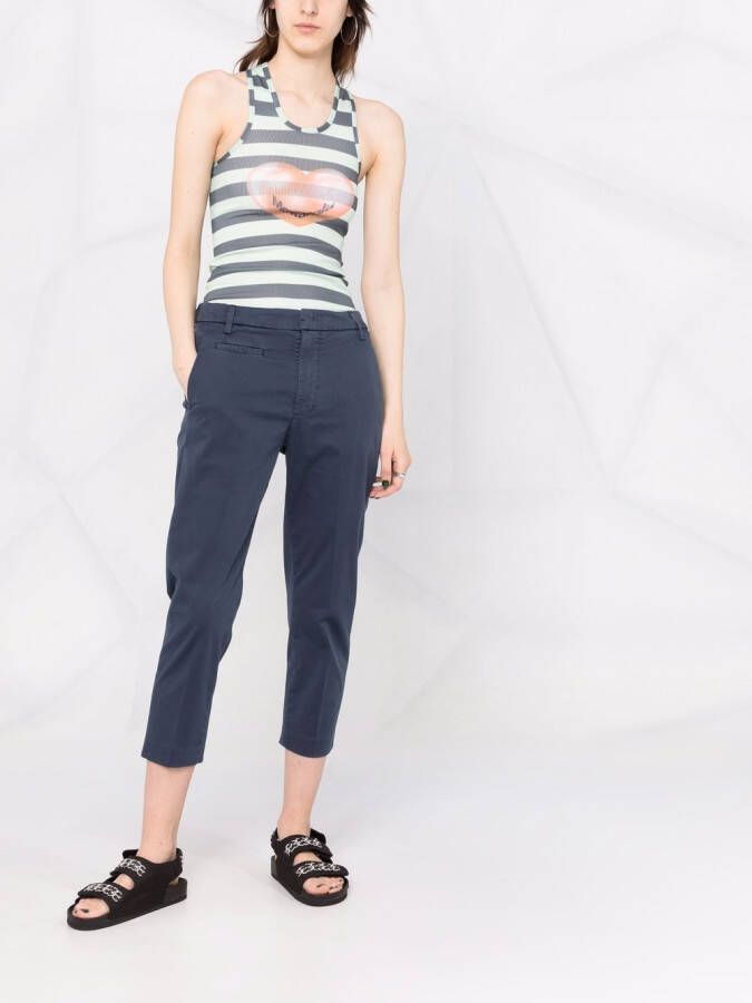 DONDUP Cropped chino Blauw