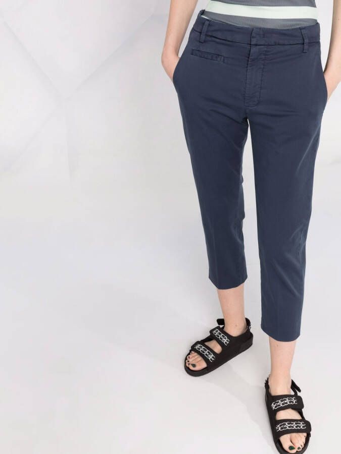 DONDUP Cropped chino Blauw