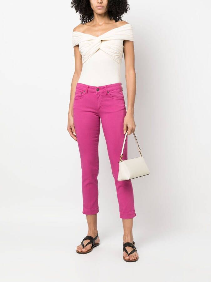 DONDUP Cropped jeans Roze
