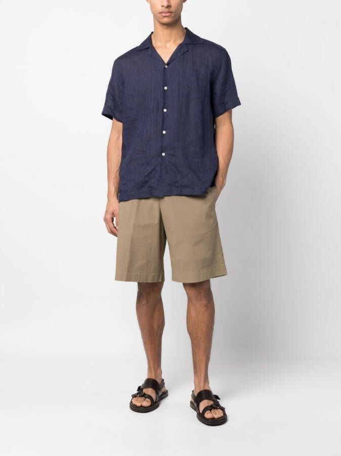 DONDUP Katoenen shorts met trekkoord Beige