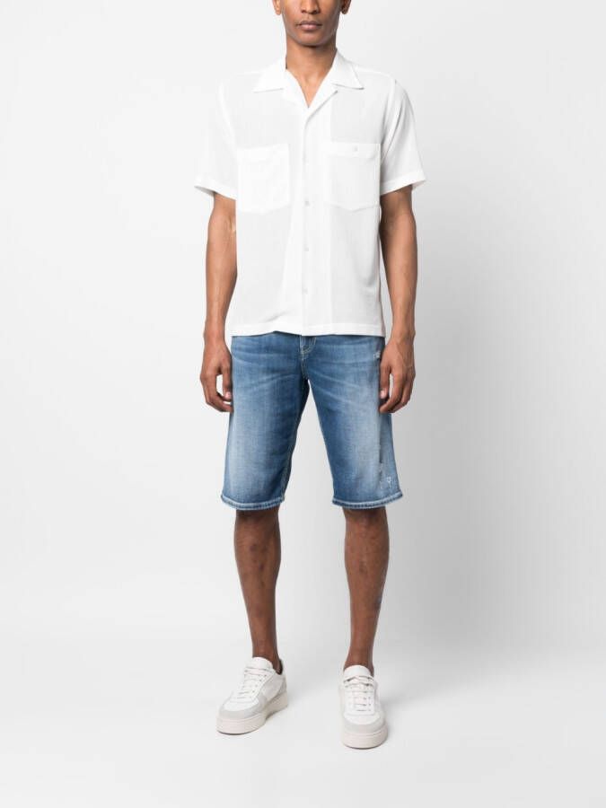 DONDUP High waist shorts Blauw