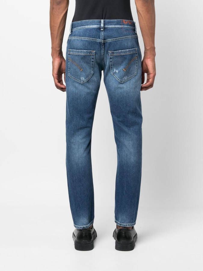 DONDUP Jeans met gerafeld detail Blauw