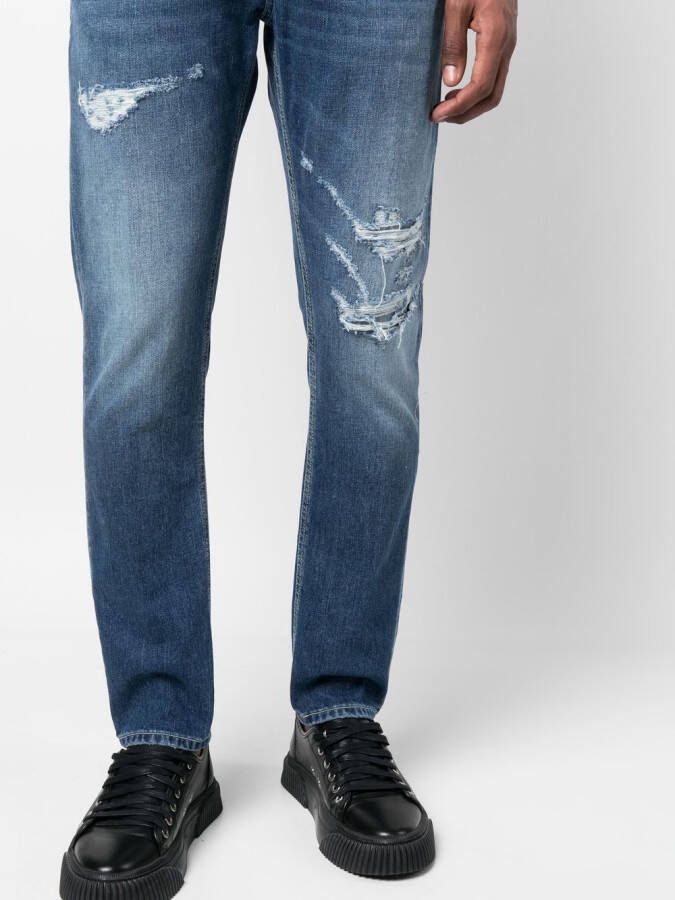 DONDUP Jeans met gerafeld detail Blauw
