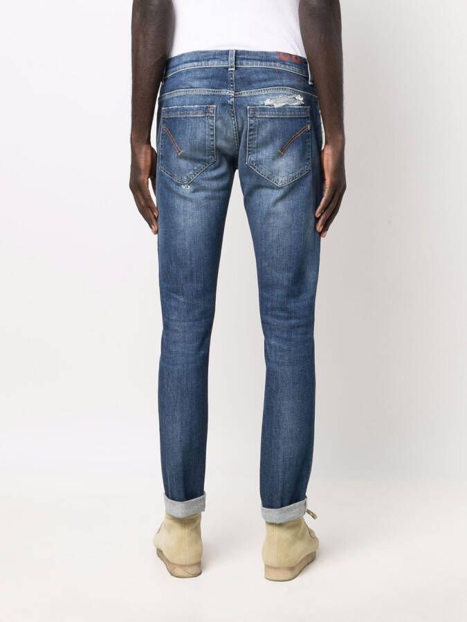 DONDUP Jeans met gerafeld detail Blauw