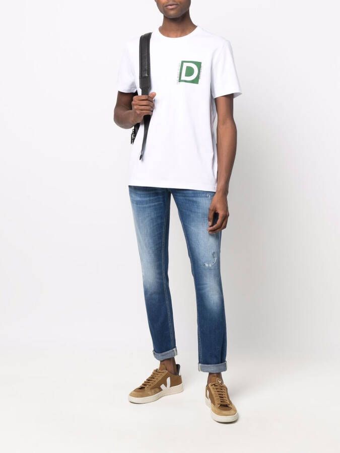 DONDUP Jeans met stonewashed-effect Blauw
