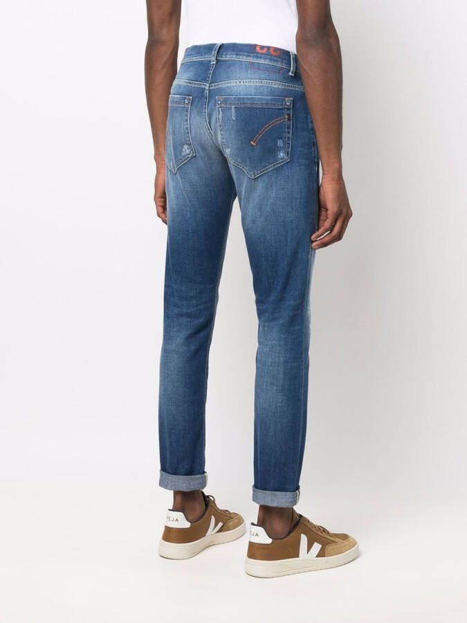 DONDUP Jeans met stonewashed-effect Blauw
