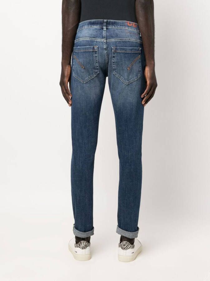 DONDUP Jeans met stonewashed-effect Blauw