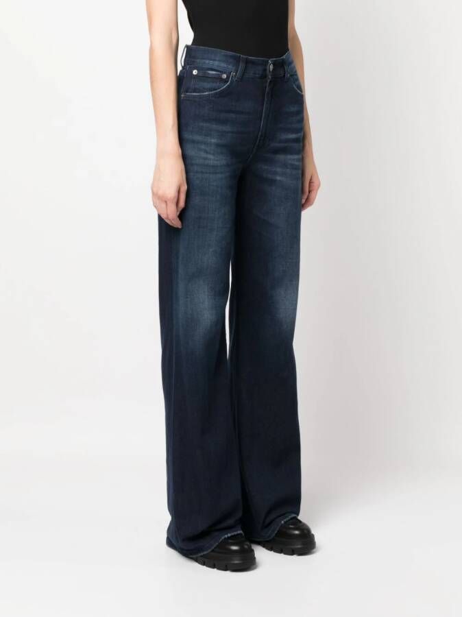 DONDUP Jeans met wijde pijpen Blauw