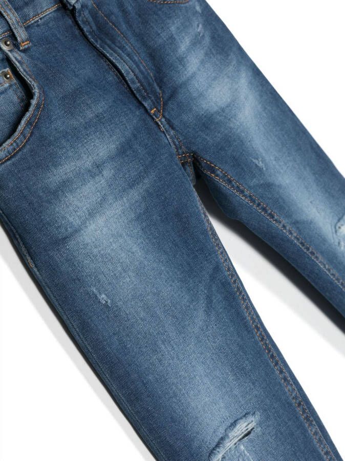 DONDUP KIDS Gerafelde jeans Blauw