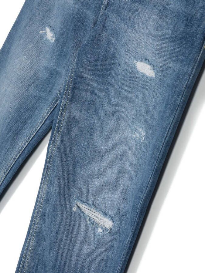DONDUP KIDS Jeans met logopatch Blauw