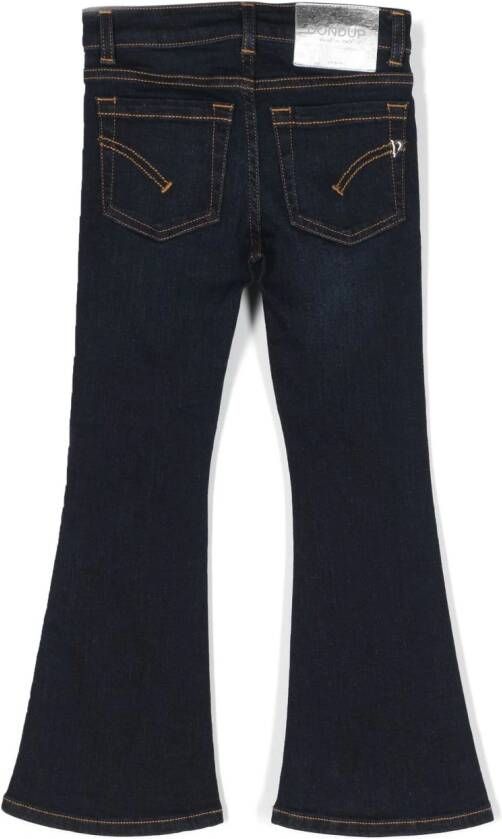 DONDUP KIDS Jeans met logoplakkaat Blauw