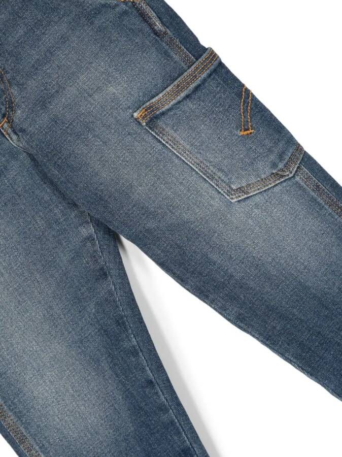DONDUP KIDS Jeans met verwassen effect Blauw