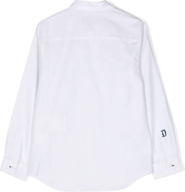 DONDUP KIDS Shirt met geborduurd logo Wit