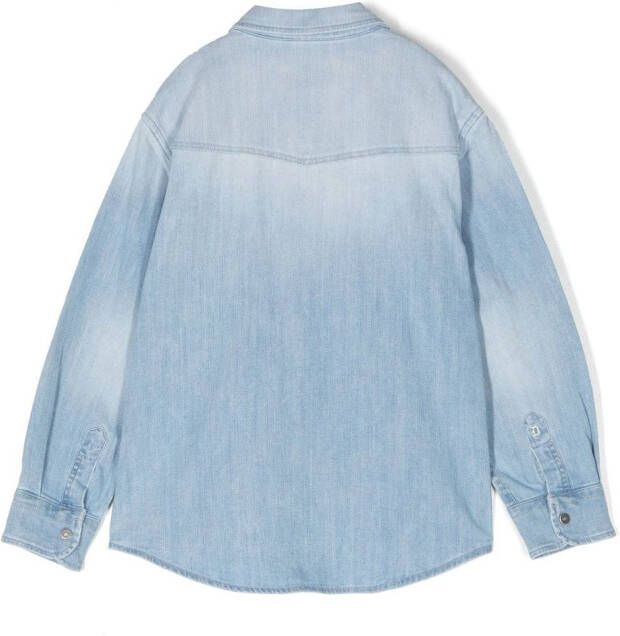 DONDUP KIDS Spijkershirt met borstzak Blauw