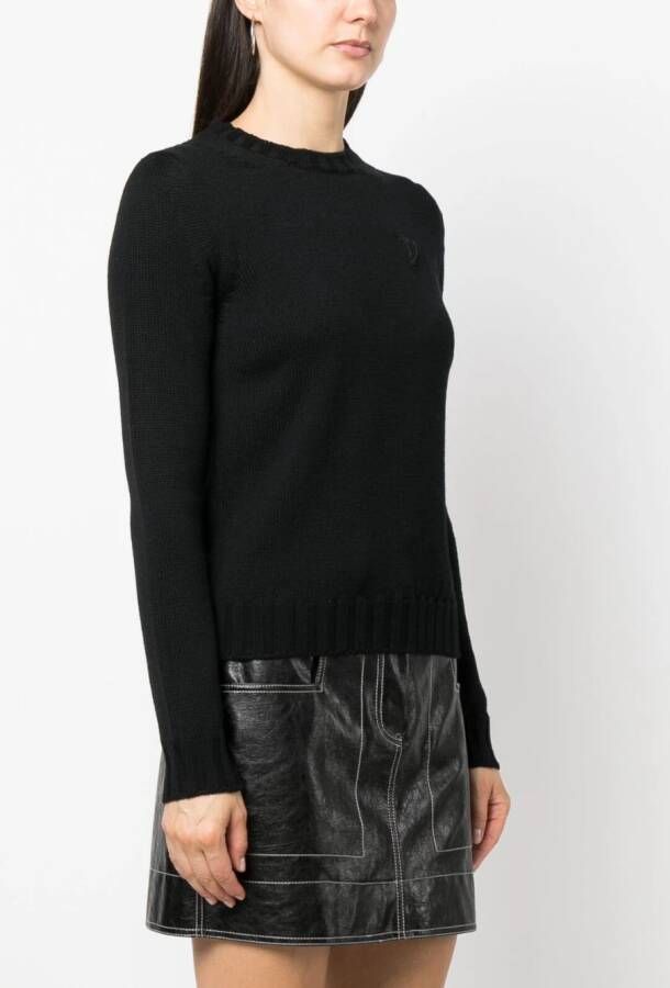 DONDUP Trui met logopatch Zwart