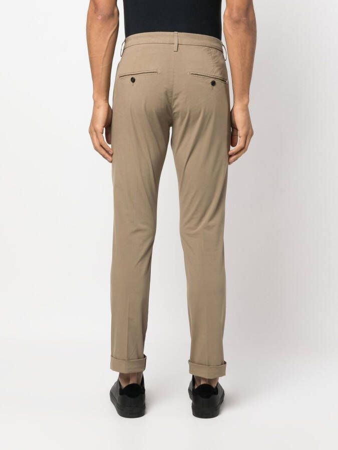 DONDUP Chino met vier zakken Bruin