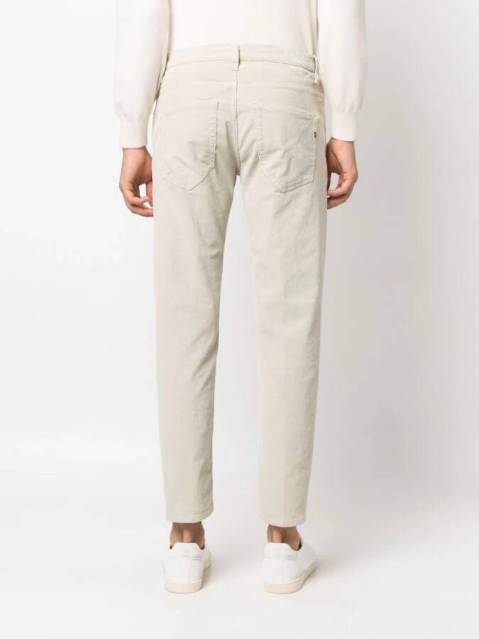 DONDUP Ribfluwelen broek Beige