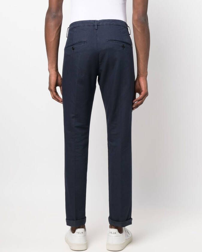 DONDUP Slim-fit chino Blauw