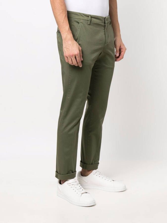 DONDUP Slim-fit chino Groen