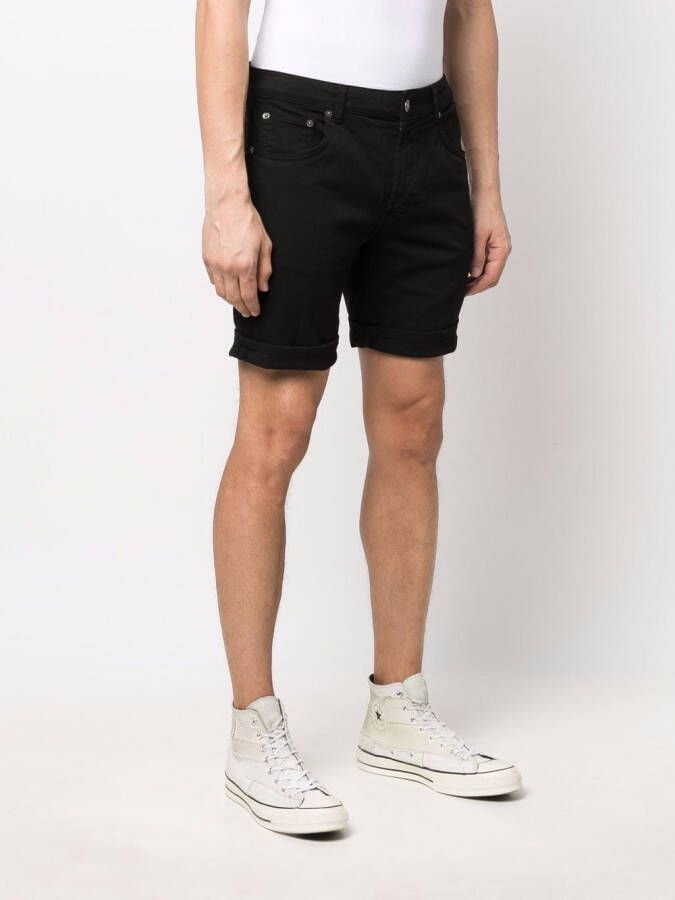 DONDUP Straight bermuda shorts Zwart