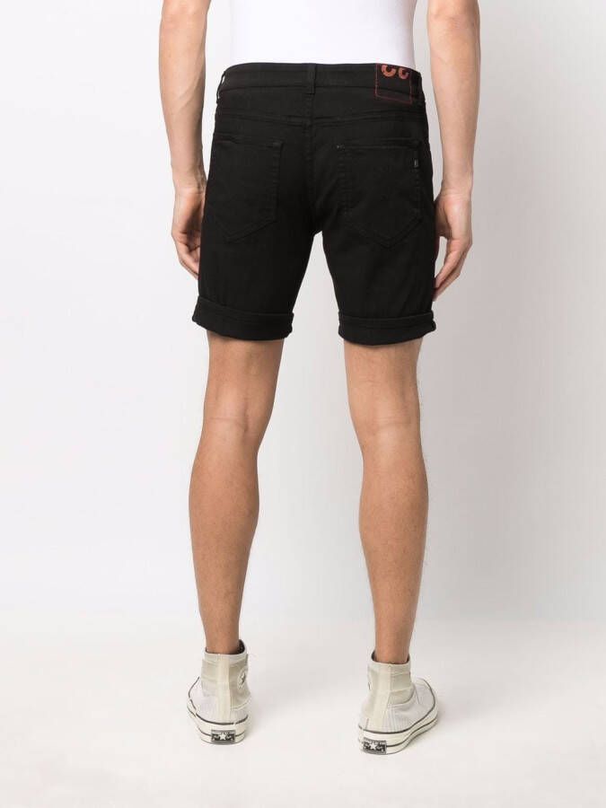 DONDUP Straight bermuda shorts Zwart