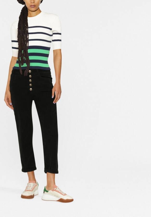 DONDUP Cropped broek Zwart