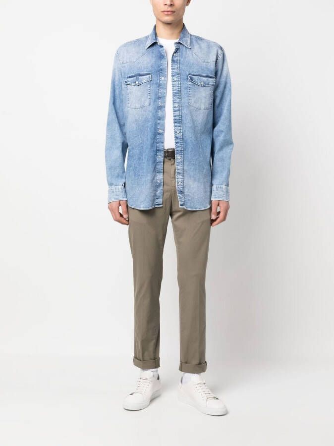 DONDUP Slim-fit chino Groen