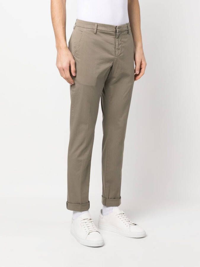 DONDUP Slim-fit chino Groen