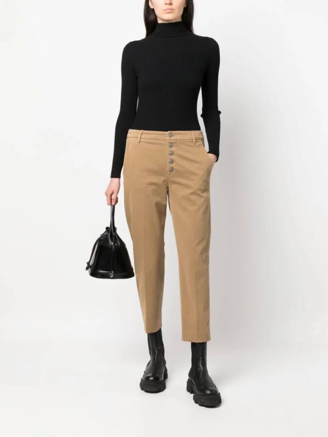 DONDUP Straight broek Bruin