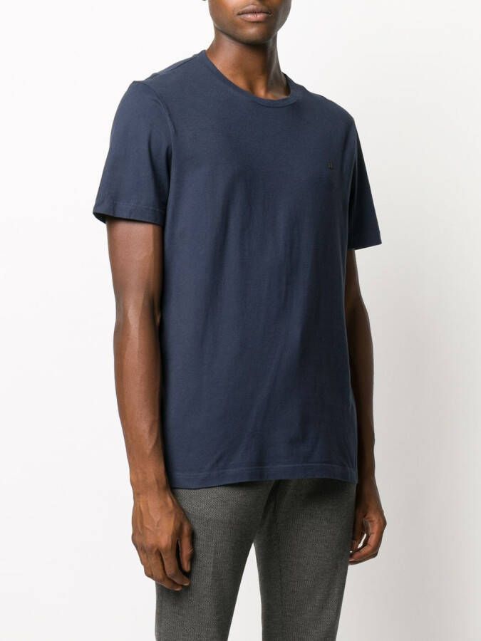 DONDUP T-shirt met geborduurd logo Blauw