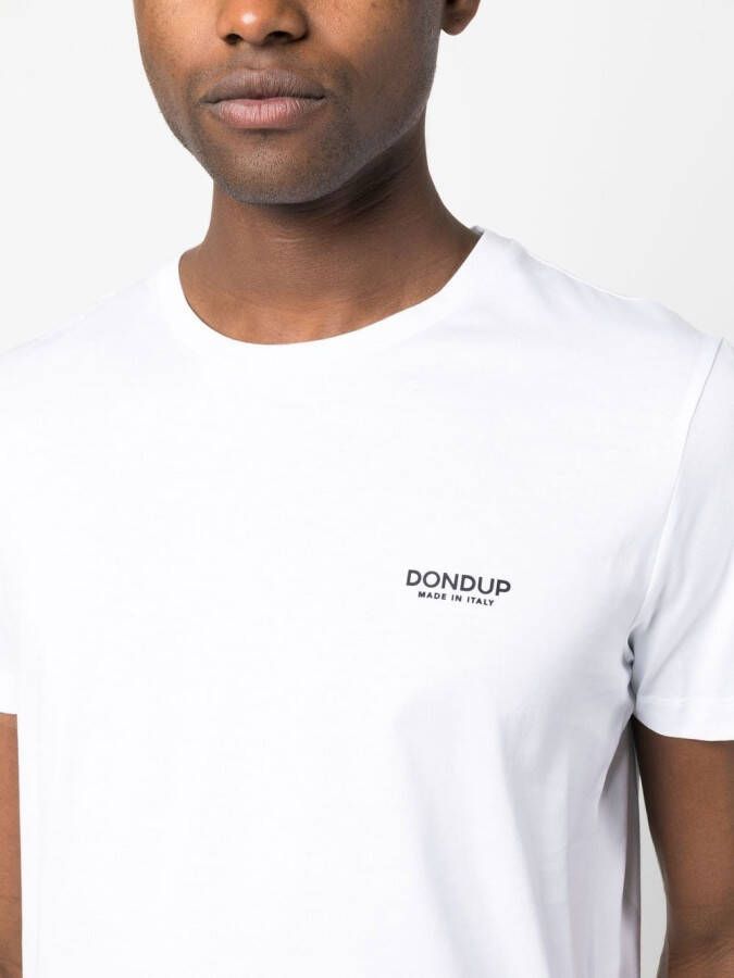 DONDUP T-shirt met logoprint Wit
