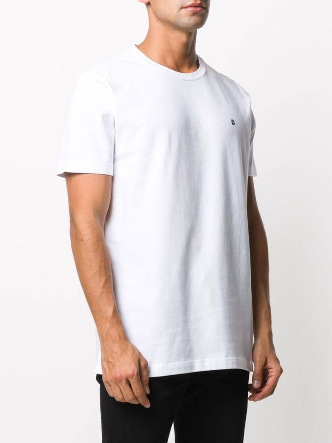 DONDUP T-shirt met geborduurd logo Wit